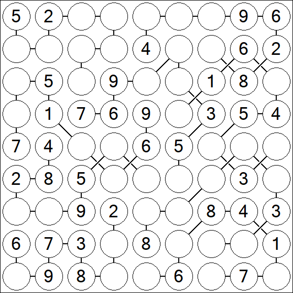 Chain Sudoku - Medium