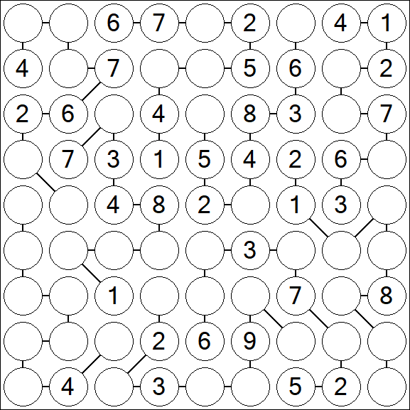Chain Sudoku - Medium