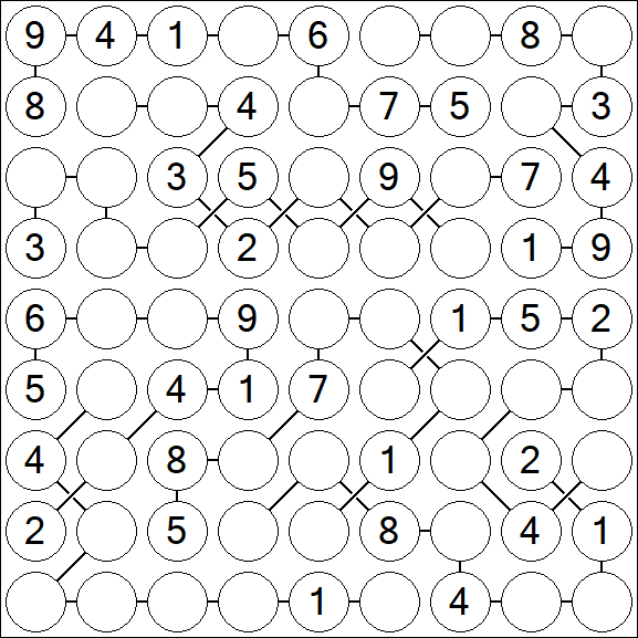 Chain Sudoku - Medium