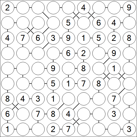 Chain Sudoku - Medium