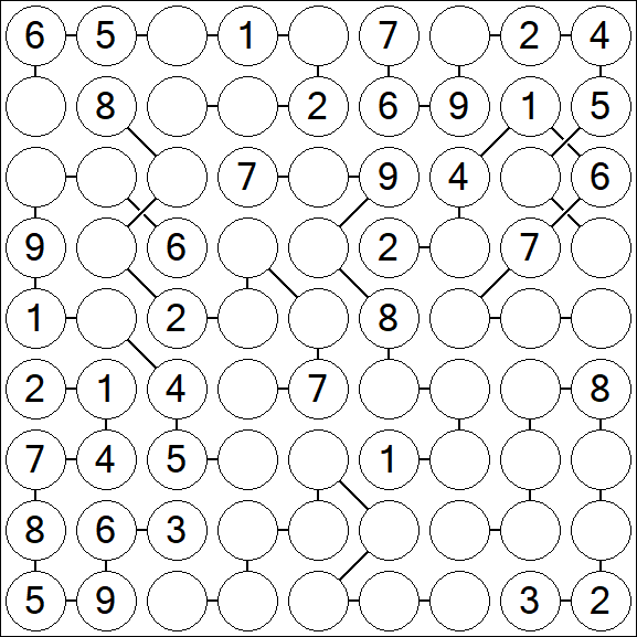 Chain Sudoku - Medium