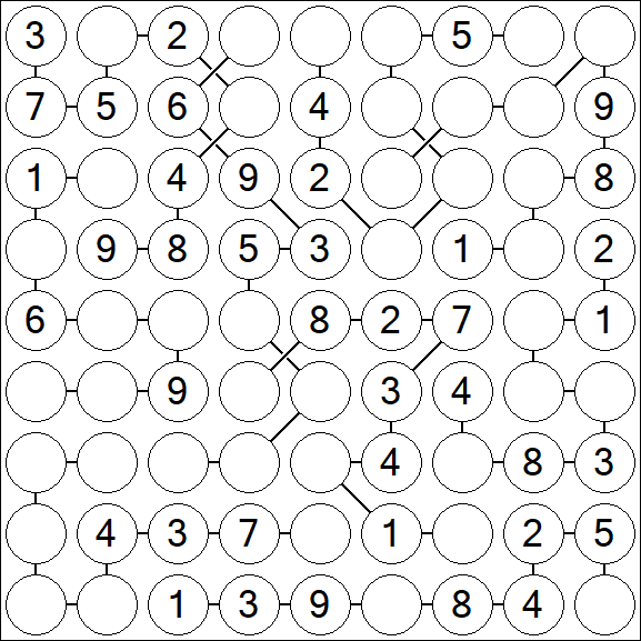 Chain Sudoku - Medium