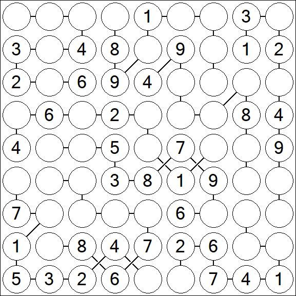 Chain Sudoku - Medium