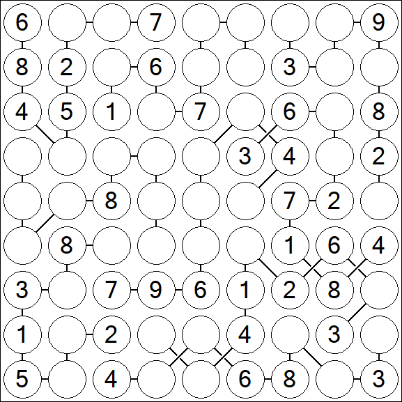 Chain Sudoku - Medium