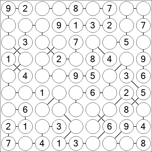 Chain Sudoku - Medium
