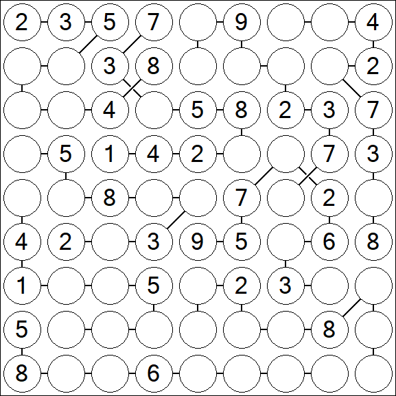 Chain Sudoku - Medium