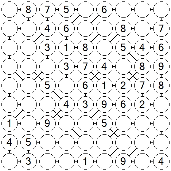 Chain Sudoku - Medium