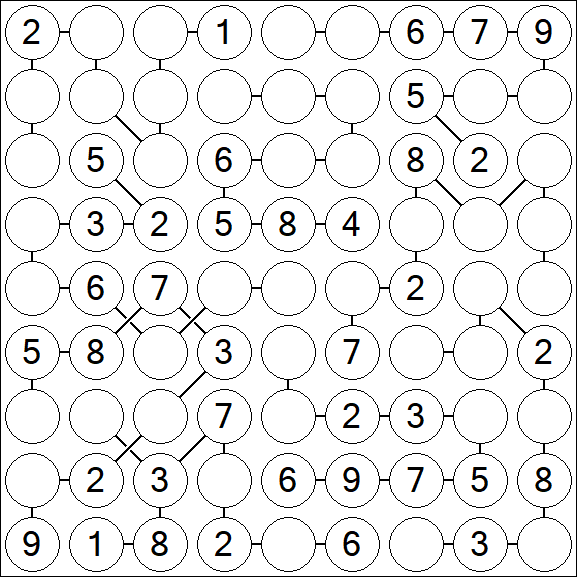 Chain Sudoku - Medium