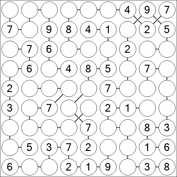 Chain Sudoku - Medium