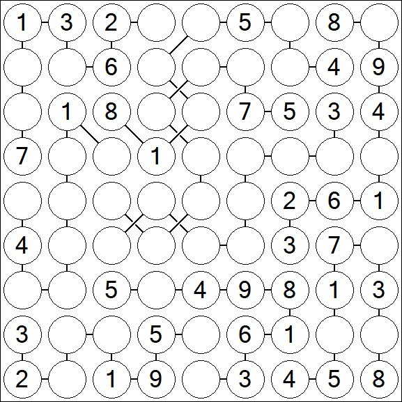 Chain Sudoku - Medium