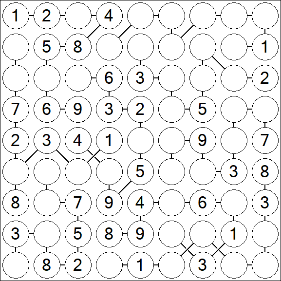 Chain Sudoku - Medium