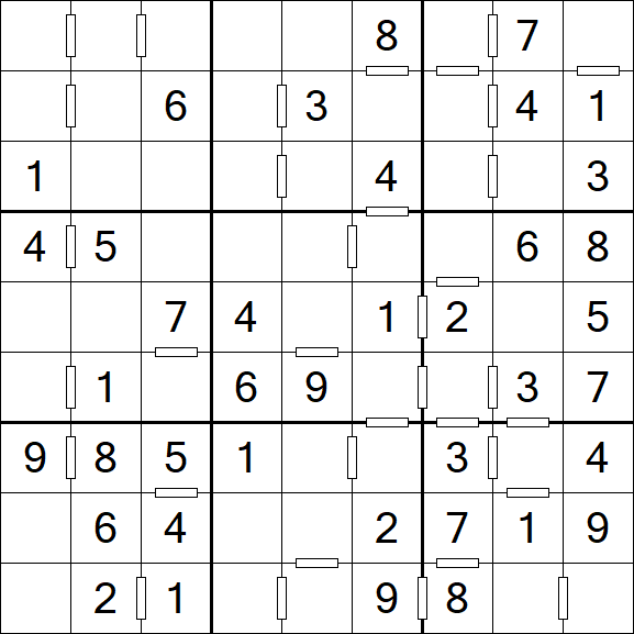 Consecutive Sudoku - Einfach