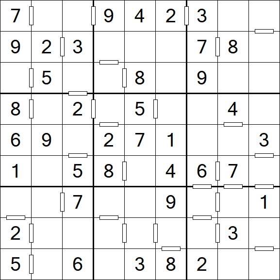 Consecutive Sudoku - Easy