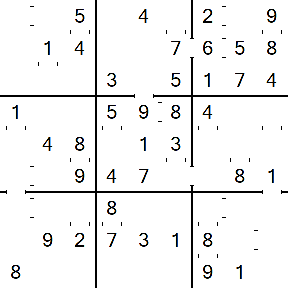 Consecutive Sudoku - Einfach