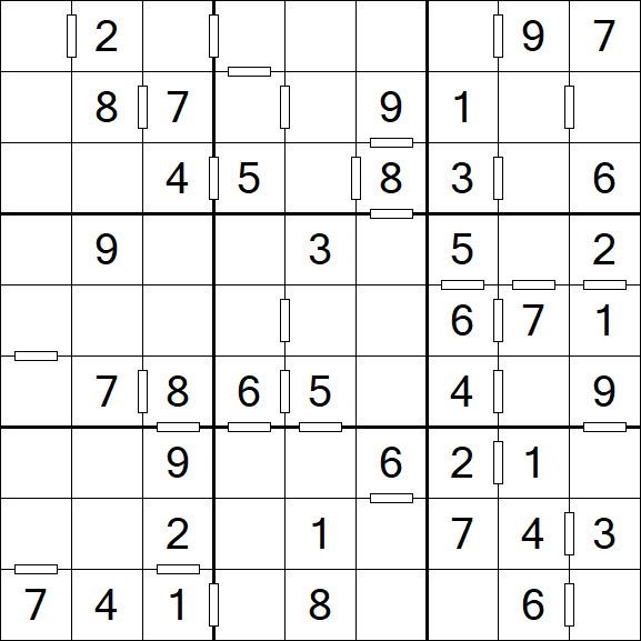 Consecutive Sudoku - Einfach