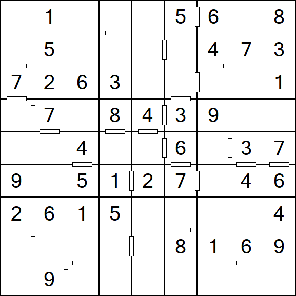Consecutive Sudoku - Einfach