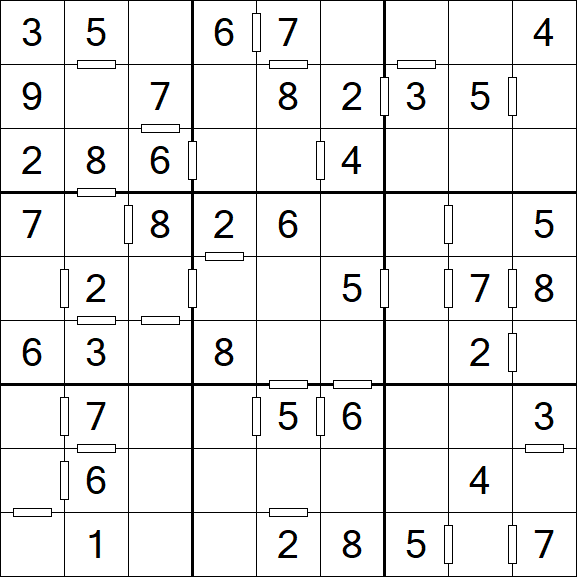 Consecutive Sudoku - Einfach