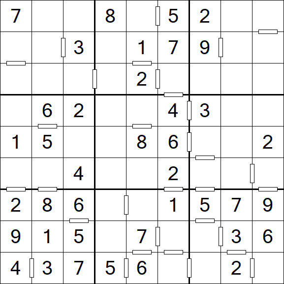 Consecutive Sudoku - Einfach