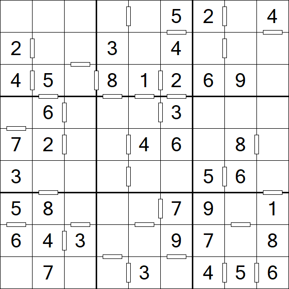 Consecutive Sudoku - Einfach