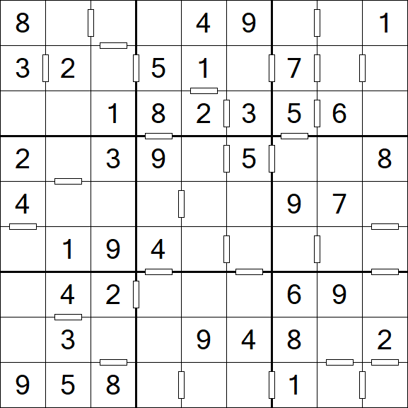 Consecutive Sudoku - Einfach