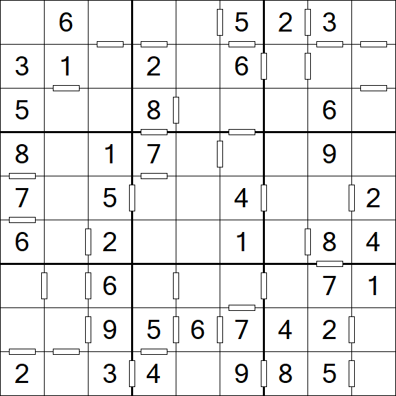 Consecutive Sudoku - Einfach