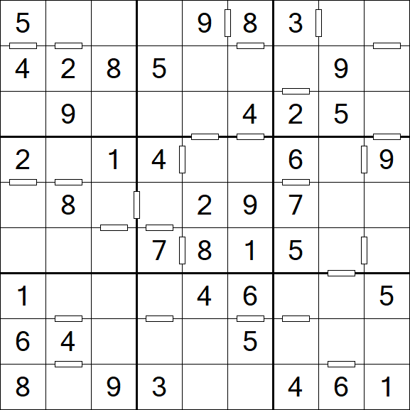 Consecutive Sudoku - Einfach