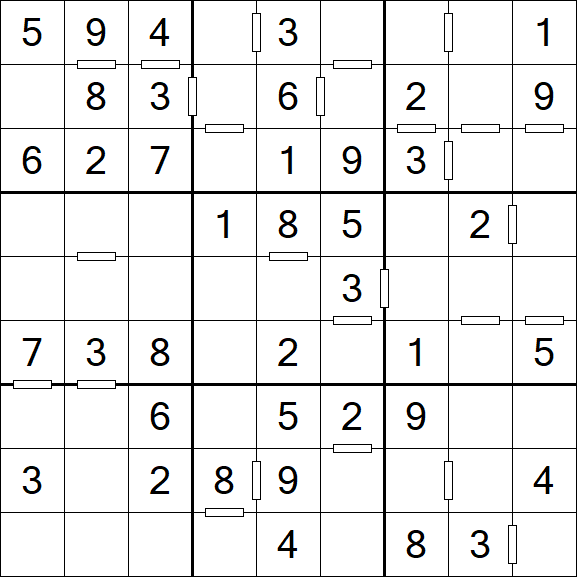 Consecutive Sudoku - Einfach