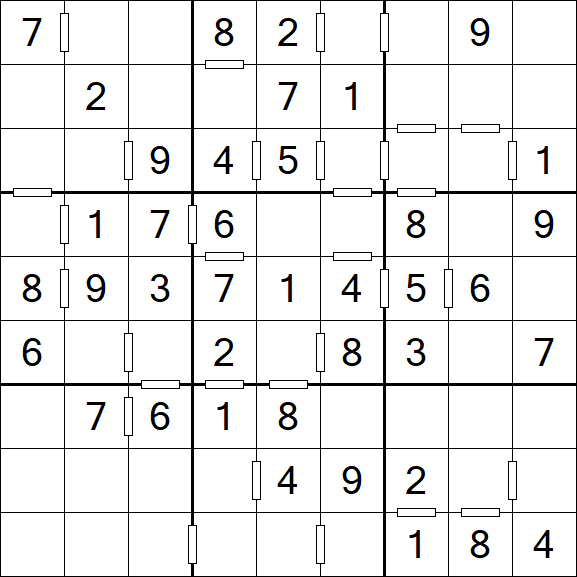Consecutive Sudoku - Einfach