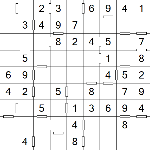 Consecutive Sudoku - Einfach
