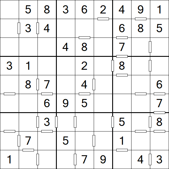 Consecutive Sudoku - Einfach