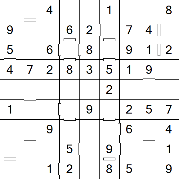 Consecutive Sudoku - Einfach