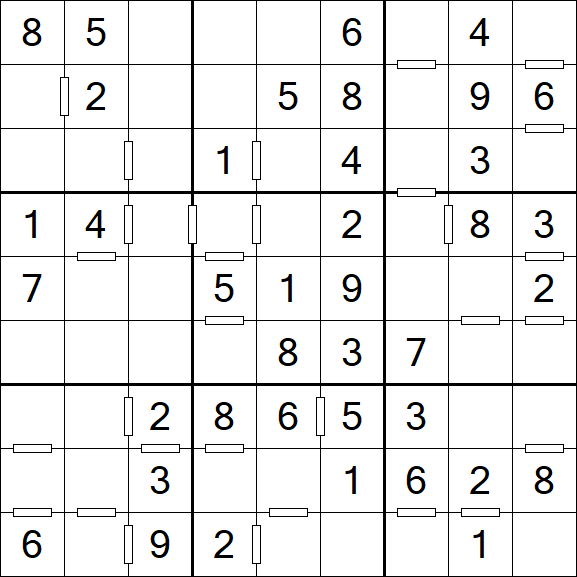 Consecutive Sudoku - Einfach