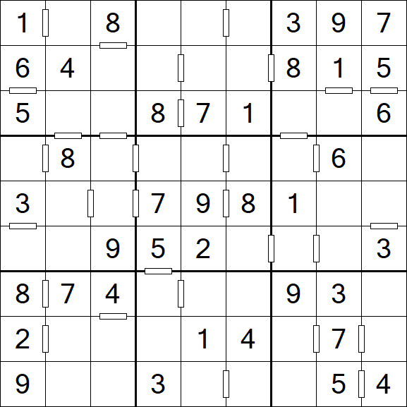 Consecutive Sudoku - Einfach