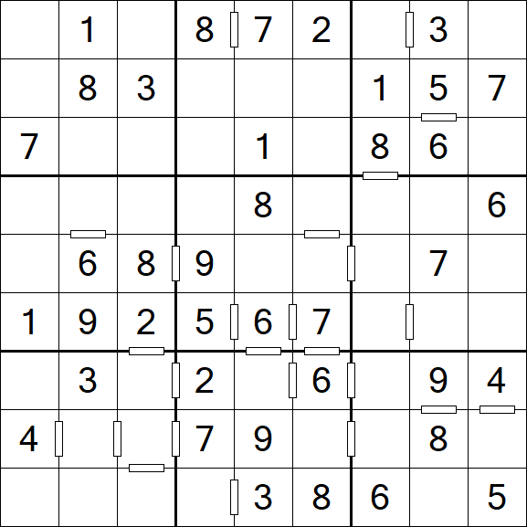 Consecutive Sudoku - Einfach
