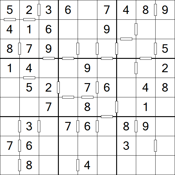 Consecutive Sudoku - Einfach
