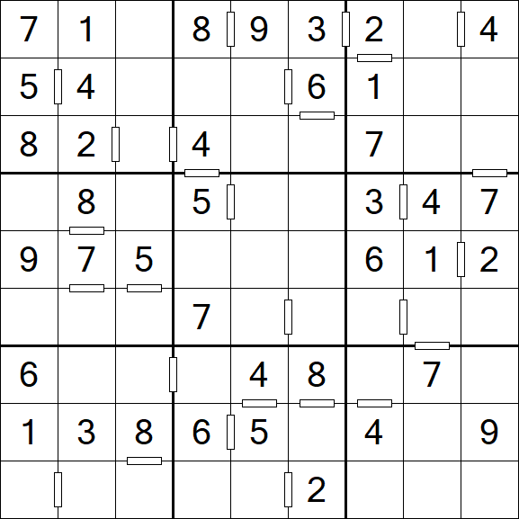 Consecutive Sudoku - Einfach