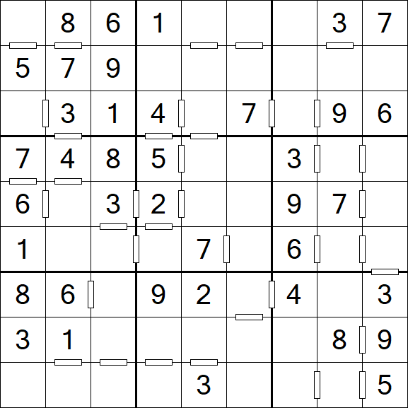 Consecutive Sudoku - Einfach