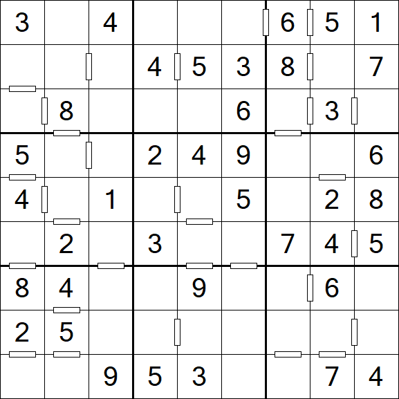 Consecutive Sudoku - Einfach