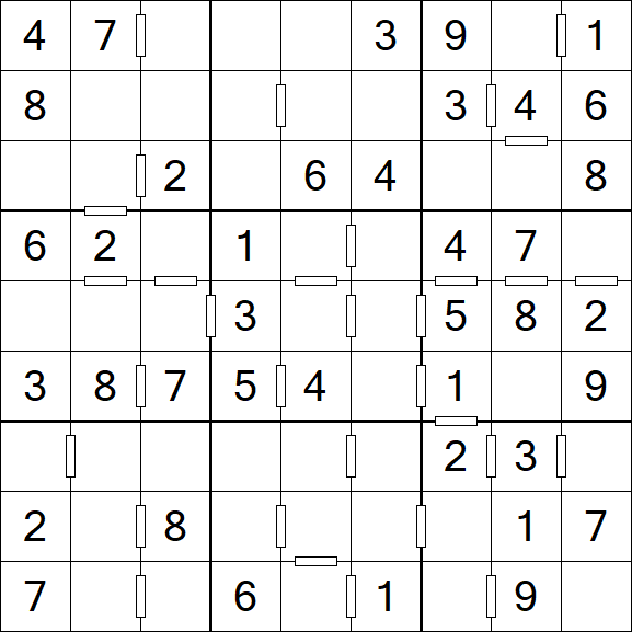 Consecutive Sudoku - Einfach
