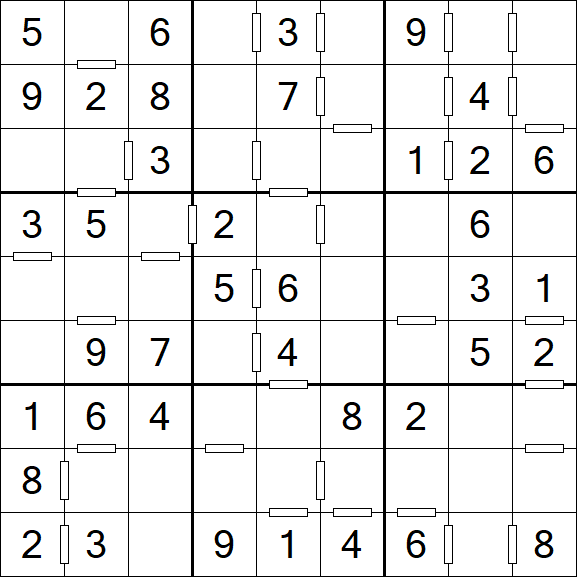Consecutive Sudoku - Einfach
