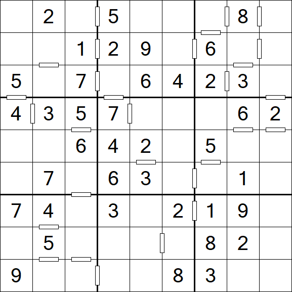 Consecutive Sudoku - Einfach