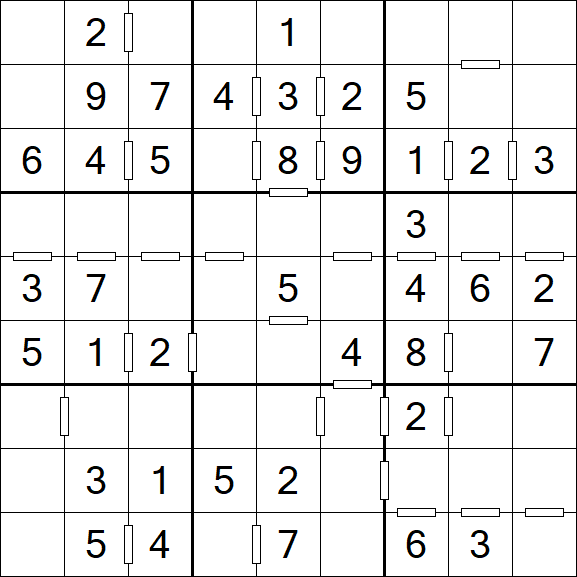 Consecutive Sudoku - Einfach