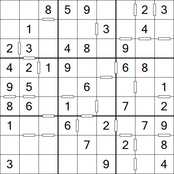 Consecutive Sudoku - Einfach