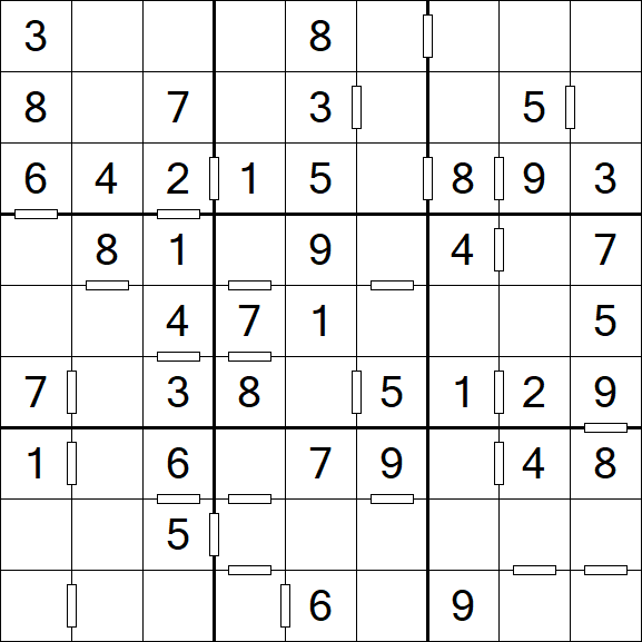 Consecutive Sudoku - Einfach