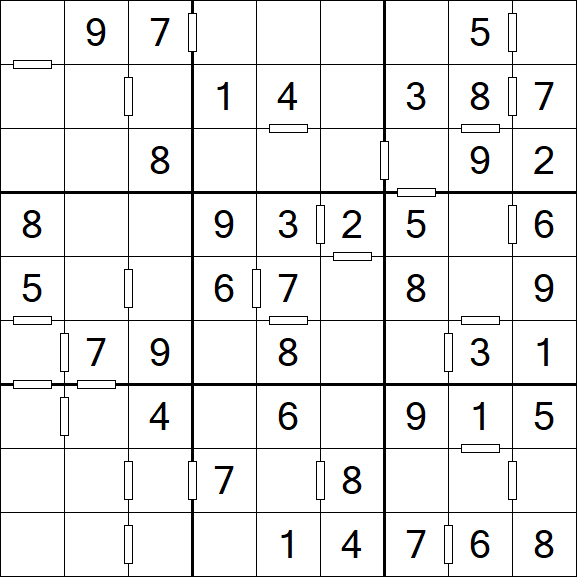 Consecutive Sudoku - Einfach