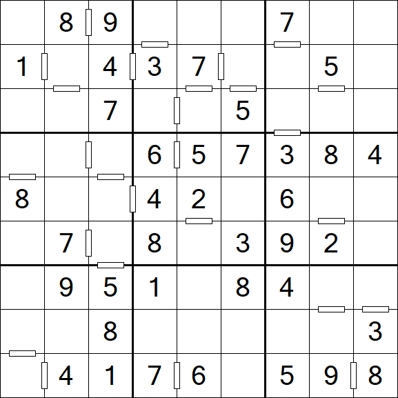 Consecutive Sudoku - Einfach
