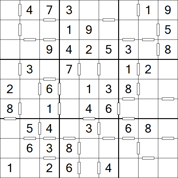Consecutive Sudoku - Einfach