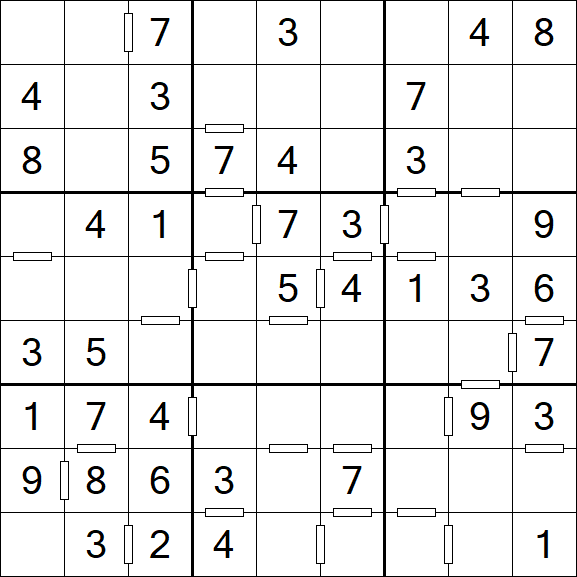 Consecutive Sudoku - Einfach