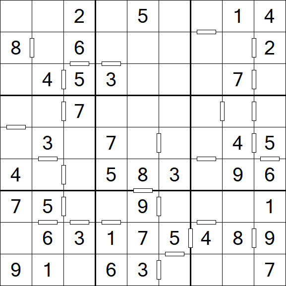 Consecutive Sudoku - Einfach