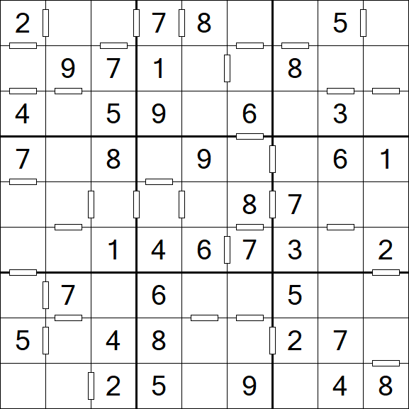 Consecutive Sudoku - Einfach
